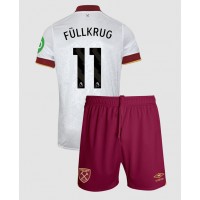 Camiseta West Ham United Niclas Fullkrug #11 Tercera Equipación Replica 2024-25 para niños mangas cortas (+ Pantalones cortos)